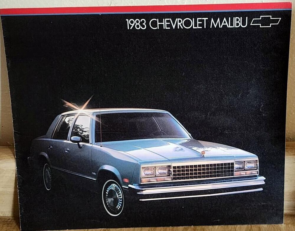 1983 Chevrolet Malibu 8 Page Original Car Sales Brochure Catalog Vintage